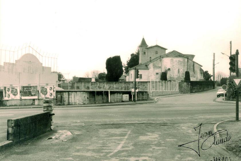 L'église Saint-Vincent au début du XXème siècle, Ville de Tarnos
