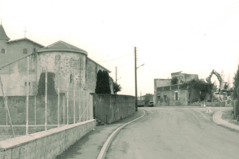 Les travaux de démolition de la propriété, milieu années 1980, Ville de Tarnos