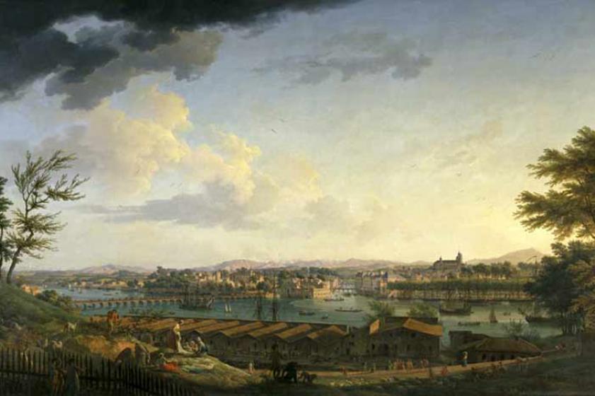 Vue du port de Bayonne depuis la citadelle, Joseph Vernet, 1752 - 1762